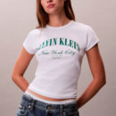 Camiseta slim con logo universitario