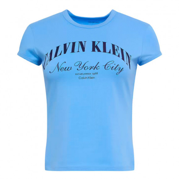 Camiseta slim con logo universitario