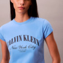 Camiseta slim con logo universitario