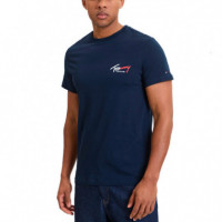 Camiseta Slim de Punto con Logo  TOMMY HILFIGER