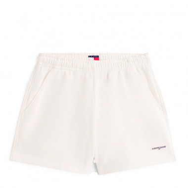 Shorts de ch&aacute;ndal amplios en felpa con logo