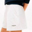 Shorts de chándal amplios en felpa con logo