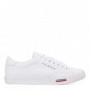 Zapatillas de Piel con Entresuela Distintiva  TOMMY HILFIGER