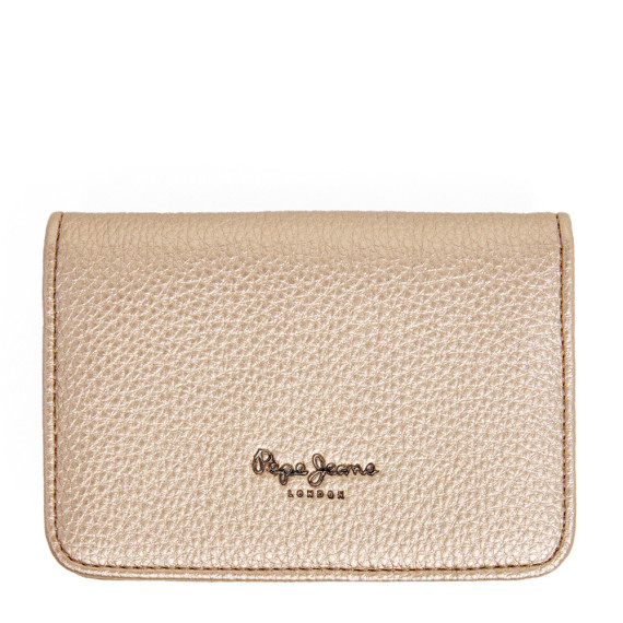 Cartera con logo en relieve