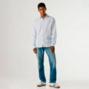 Camisa teñida en prenda fit regular