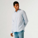 Camisa teñida en prenda fit regular