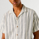 Camisa rayas con cuello cubano