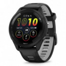 Garmin Forerunner 265 46mm GPS AMOLED Bisel Negro Correa Negro/Gris