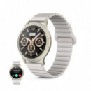 Smartwatch Ksix Core 3 AMOLED 1.32" IP67 Champagne con Correa Beige