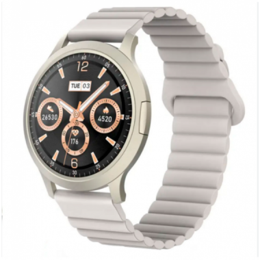 Smartwatch Ksix Core 3 AMOLED 1.32" Autonom&iacute;a 5 D&iacute;as IP67 200mAh Beige BXSW35C