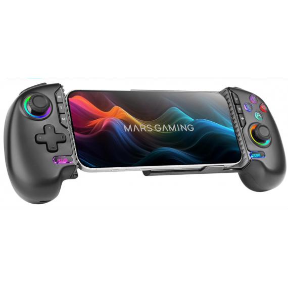 Mando Gamepad Mars Gaming para Móvil PS4/Switch/Switch 2/PC MGPXPRO Negro