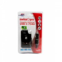 Cargador Universal Swiss+go 3.6V/7.2V USB C-734U Negro/blanco SWI50300  SWISS GO