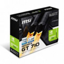 Tarjeta de Vídeo MSI GeForce GT 710 2GB GDDR3 Low Profile VGA HDMI DVI