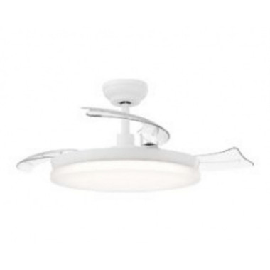 Ventilador de Techo Philips Tynl con Luz LED, Aspas Retr&aacute;ctiles 56cm Blanco (929004749501)