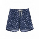 POLO RALPH LAUREN - WOVEN-TRUNK-SWIM BOTTOM - BLUE POLO PALMS - 710B13661001/BLUE POLO PALMS