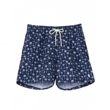 POLO RALPH LAUREN - WOVEN-TRUNK-SWIM BOTTOM - BLUE POLO PALMS - 710B13661001/BLUE POLO PALMS