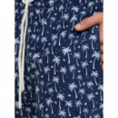 POLO RALPH LAUREN - WOVEN-TRUNK-SWIM BOTTOM - BLUE POLO PALMS - 710B13661001/BLUE POLO PALMS