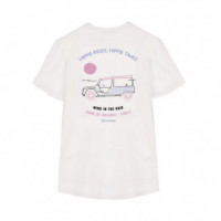 Camisetas Hombre Camiseta ARICA Mehari White