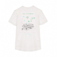 Camisetas Hombre Camiseta ARICA Tarifa White