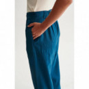 Pantalones Pantalón 24colours Azul 60805