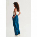 Pantalones Pantalón 24colours Azul 60805