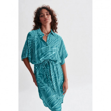 Vestidos Vestido 24colours Estampado Turquesa 21103
