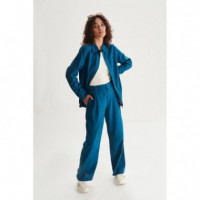 Blusas y Camisas Sobrecamisa 24COLOURS 30399 Petróleo