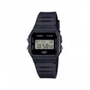 CASIO F-91WB-1AEF Reloj Digital Fecha, Resistente al Agua, Correa de Resina