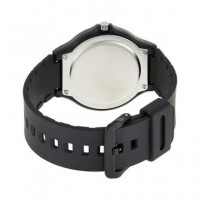 CASIO COLECCION MW-240-2BVDF Reloj Analogico Correa Resina Esfera Negra Resistente al Agua