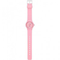 CASIO LQ-24B-4BEF Reloj Analogico, Resistente al Agua, Correa de Resina Rosa