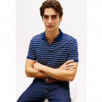 1985 Regular Polo Carbon Navy / Ivory Pe  TOMMY HILFIGER