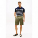 ESSENTIAL COTTON KNITTED POLO DESERT SKY