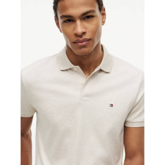 LIQUID COTTON REG SEASONAL POLO HEATHERE