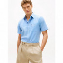 LIGHT OXFORD SOLID SS BD SHIRT SHIRT BLU