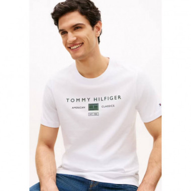 BRAND LOVE MONO STACK TEE WHITE