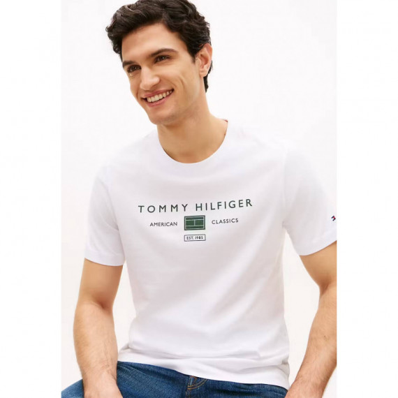 BRAND LOVE MONO STACK TEE WHITE