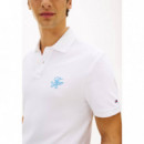 TH SCRIPT REG POLO WHITE