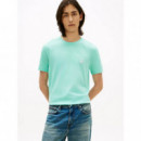 SCRIPT MONOGRAM SWIMSHOP TEE ARCTIC AQUA