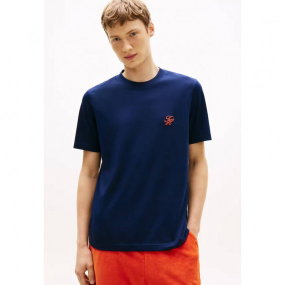 SCRIPT MONOGRAM SWIMSHOP TEE CARBON NAVY