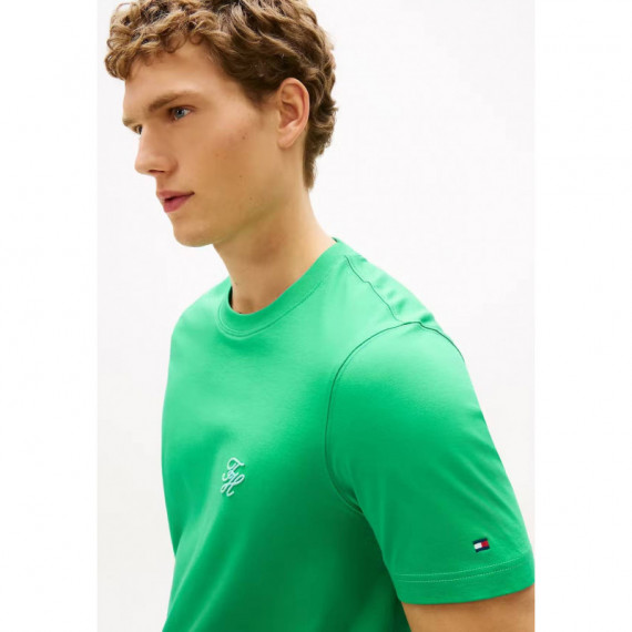 SCRIPT MONOGRAM SWIMSHOP TEE JADE WINK