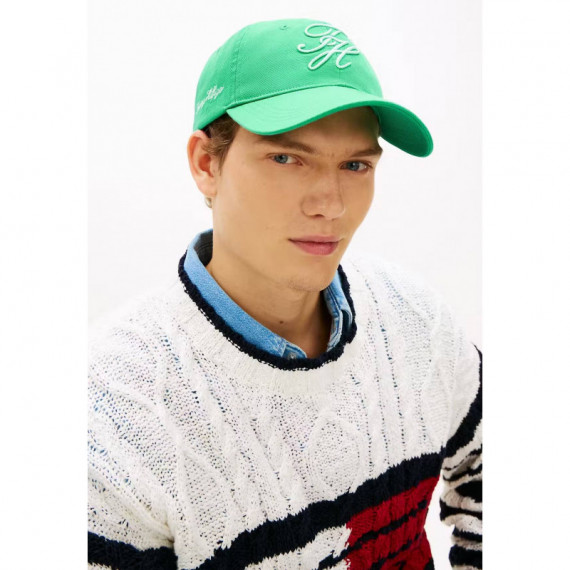 TH SCRIPT SOFT 6 PANEL CAP JADE WINK