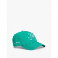 TH SCRIPT SOFT 6 PANEL CAP JADE WINK