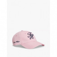 TH SCRIPT SOFT 6 PANEL CAP CLASSIC PINK