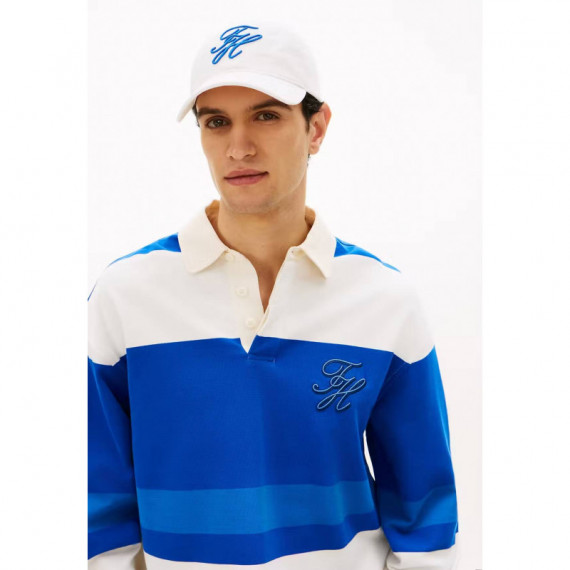 TH SCRIPT SOFT 6 PANEL CAP ECRU