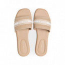 FLAT MULE WEBBING SAFARI CANVAS