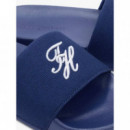 TH SCRIPT POOL SLIDE PREPPY NAVY