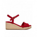 Mid Woven Wedge Espad Fringe Primary Red  TOMMY HILFIGER