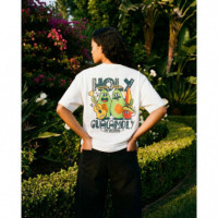 Camiseta ON VACATION Unisex Holy Guacamoly Blanca