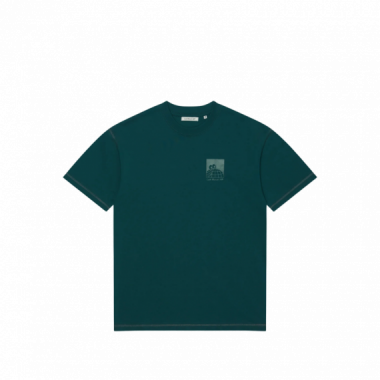 Camisetas Hombre Camiseta LAST RESORT AB Little AB Flatlock Dark Teal