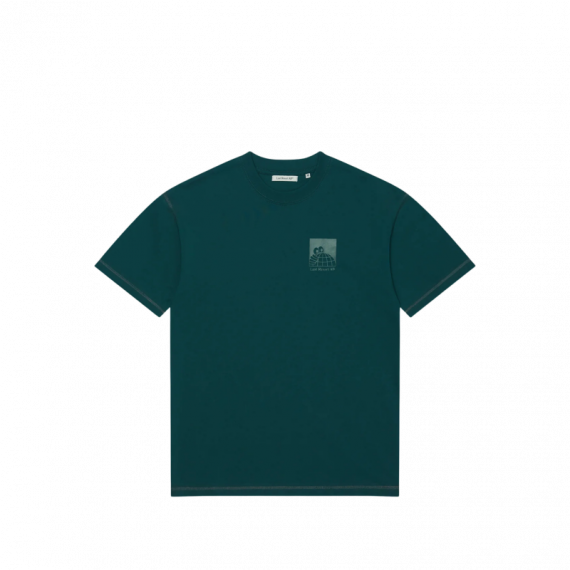 Camisetas Hombre Camiseta LAST RESORT AB Little AB Flatlock Dark Teal